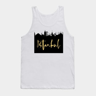 ISTANBUL TURKEY DESIGNER SILHOUETTE SKYLINE ART Tank Top